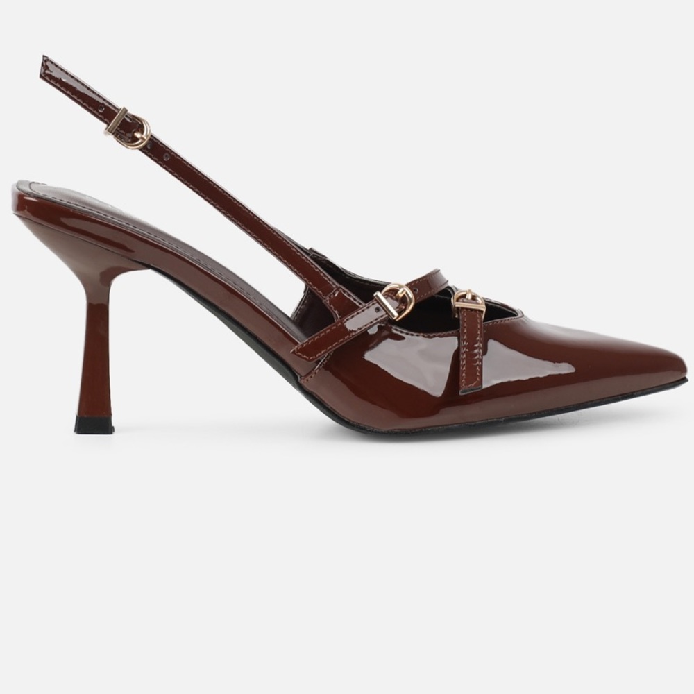 Brown Sling Backs